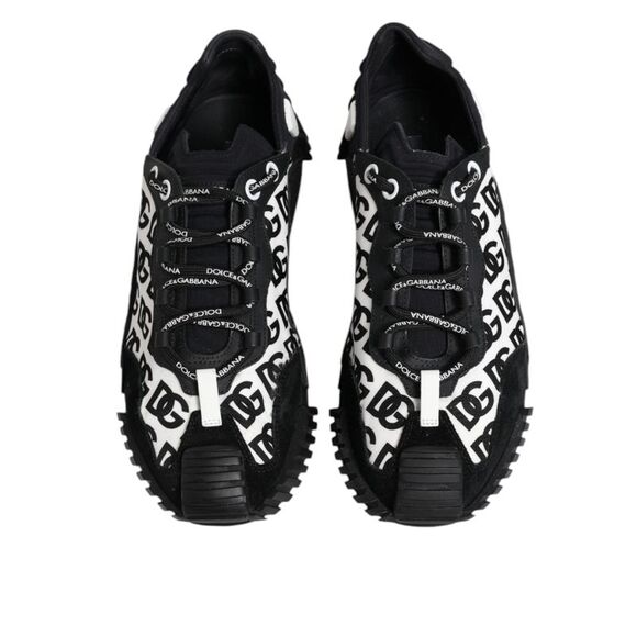 Dolce & Gabbana Black Logo Nylon Low Top NS1 Sneakers Men's Shoes (Pre-Owned)